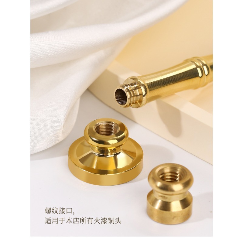 ด้ามจับตราประทับทองเหลืองรูปทร - Wax Seal Stamp Kit บทวิจารณ์และราคา