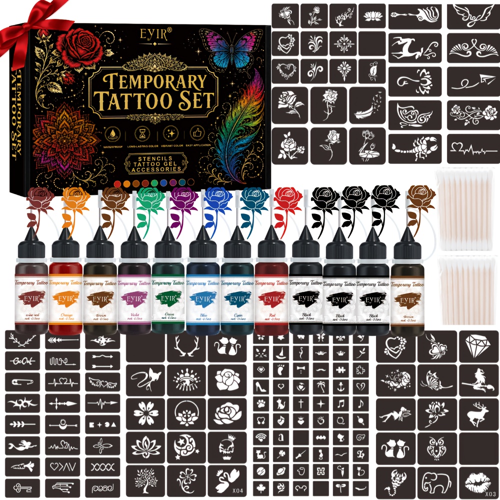 ชุดสีเจลสักลายชั่วคราว 12 สี พ - Gel Ink Pen Set บทวิจารณ์และราคา