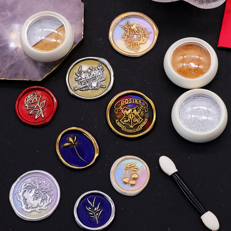18สีทองขี้ผึ้งตราประทับแป้งครี - Wax Seal Stamp Kit บทวิจารณ์และราคา