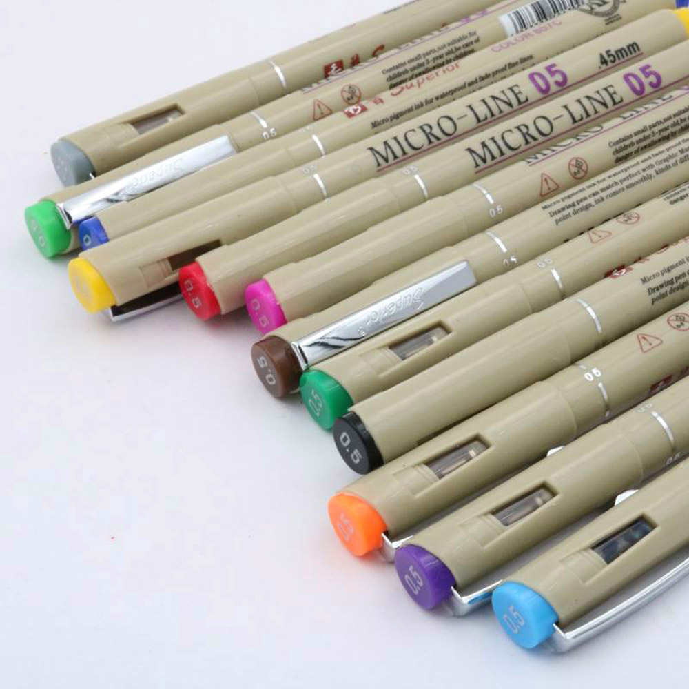 12 สีมีรูพรุน-Point ปากกา Draw - Copic Marker Sketch บทวิจารณ์และราคา