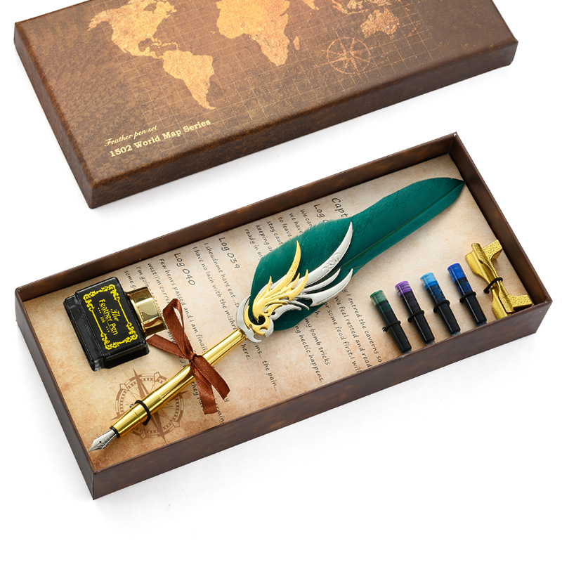 ใหม่ Feather ปากกา Luxury Foun - Fountain Pen Ink บทวิจารณ์และราคา