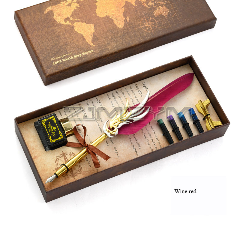 ใหม่ Feather ปากกา Luxury Foun - Fountain Pen Ink บทวิจารณ์และราคา