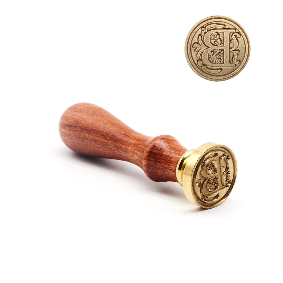 • ตราประทับไม้สไตล์เรโทร ตัวอั - Wax Seal Stamp Kit บทวิจารณ์และราคา